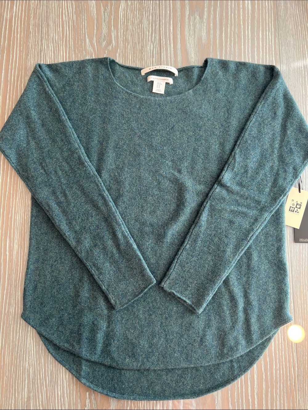 Teal-Blue CASHMERE Sweater